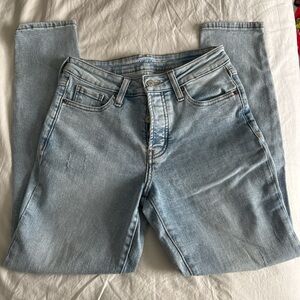 High-Waisted Secret-Smooth Pockets O.G. Straight Jeans